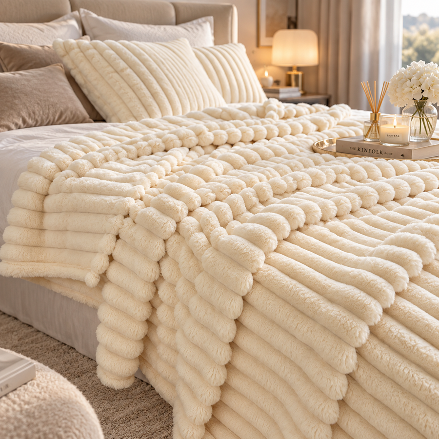 Elisma Flanell-Fleece-Decke